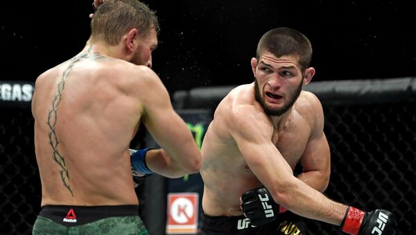 El peleador ruso de artes marciales Khabib Nurmagomedov - Sputnik Mundo