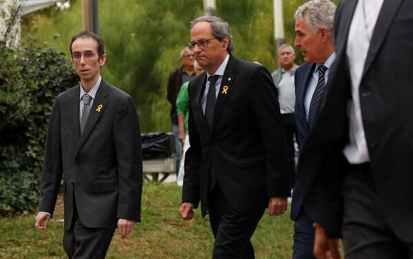 Quim Torra, presidente de la Generalitat de Cataluña, asiste el funeral de la soprano Montserrat Caballé - Sputnik Mundo