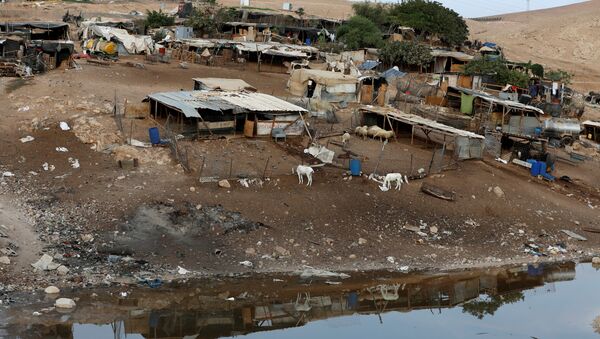 La aldea beduina de Jan al Ahmar en Cisjordania - Sputnik Mundo