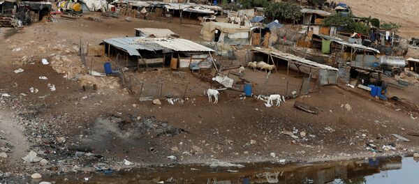 La aldea beduina de Jan al Ahmar en Cisjordania - Sputnik Mundo