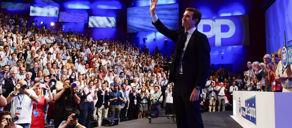 Pablo Casado, el presidente del PP - Sputnik Mundo