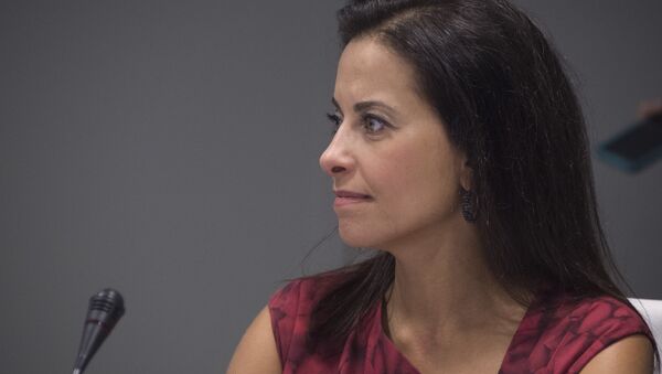 Dina Powell, exconsejera de Seguridad Nacional de presidente de EEUU - Sputnik Mundo