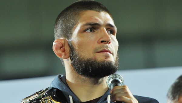 El luchador de artes marciales mixtas Khabib Nurmagomedov - Sputnik Mundo