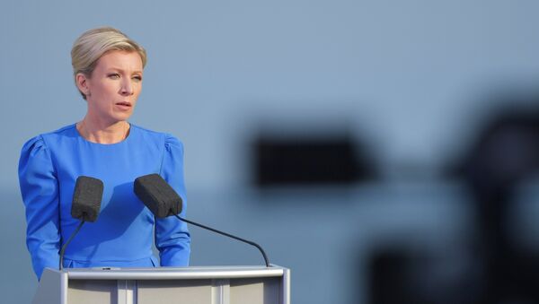 María Zajárova, la portavoz de la Cancillería rusa - Sputnik Mundo