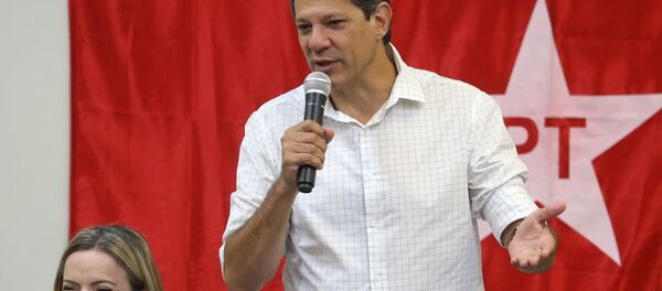 Fernando Haddad, candidato presidencial del Partido de los Trabajadores de Brasil - Sputnik Mundo