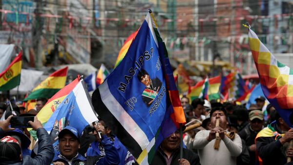 Partidarios de Evo Morales en Bolivia - Sputnik Mundo