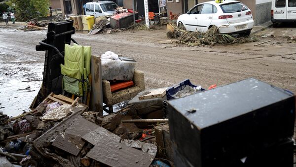 Inundación en Mallorca, España Inundación en Mallorca, España - Sputnik Mundo