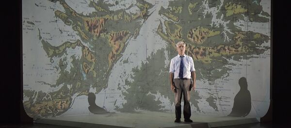 Gabriel Sagastume, veterano y actor de la obra de teatro Campo Minado - Sputnik Mundo