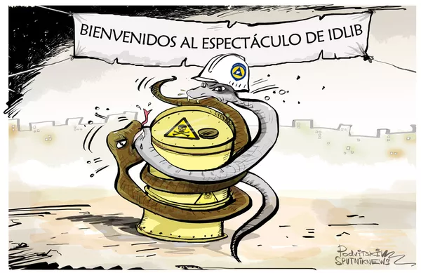 Un nuevo espectáculo de los Cascos Blancos y los terroristas en Siria