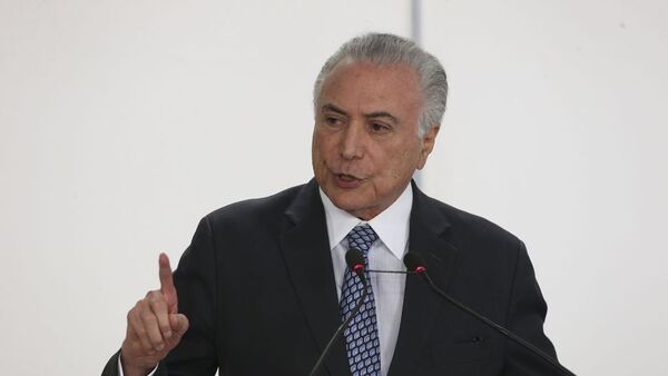 Michel Temer, presidente de Brasil  - Sputnik Mundo