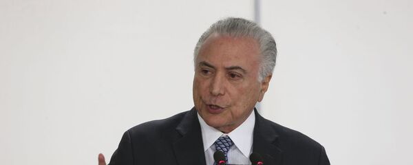 Michel Temer, presidente de Brasil Michel Temer, presidente de Brasil - Sputnik Mundo