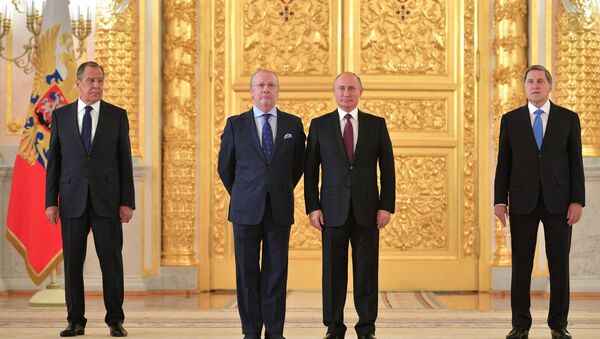 Fernando Valderrama Pareja, nuevo embajador de España en Rusia, en el Kremlin - Sputnik Mundo