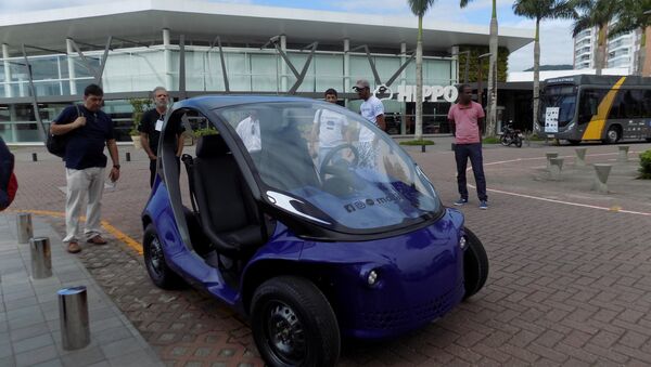 1º Encontro Brasileiro de Entusiastas de Carros Elétricos, em Palhoça, Santa Catarina (arquivo) - Sputnik Mundo