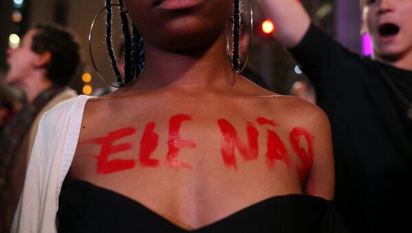 Protesta contra Bolsonaro en Brasil - Sputnik Mundo