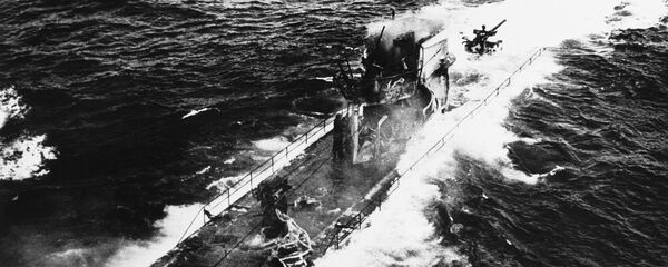 Un submarino nazi durante la Segunda Guerra Mundial, imagen referencial - Sputnik Mundo