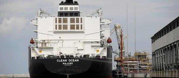 El buque cisterna Clean Ocean con el gas natural licuado estadounidense (archivo) - Sputnik Mundo