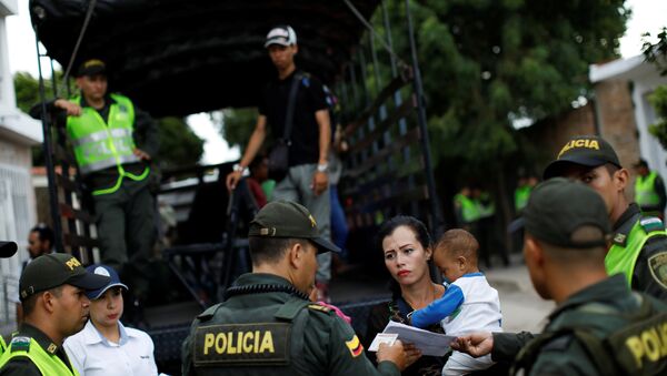 Migrantes venezolanos en Colombia (archivo) - Sputnik Mundo