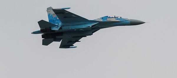 Un avión de combate Su-27 ucraniano - Sputnik Mundo