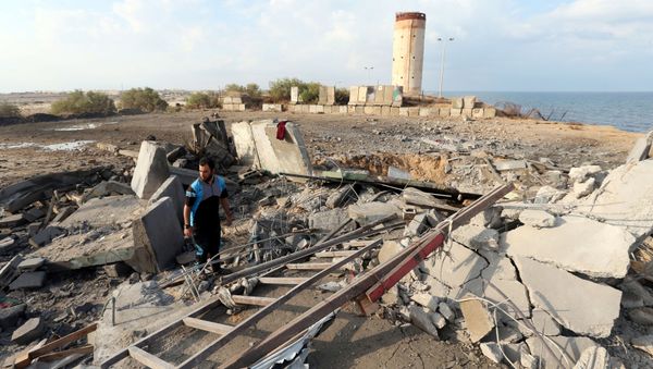 Situación en Gaza tras el ataque israelí Situación en Gaza tras el ataque israelí - Sputnik Mundo