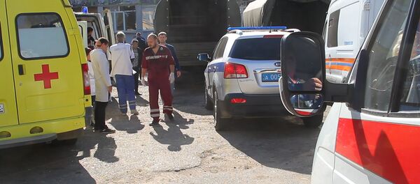 Сentro de formación profesional de la ciudad rusa de Kerch donde tuvo lugar una explosión - Sputnik Mundo