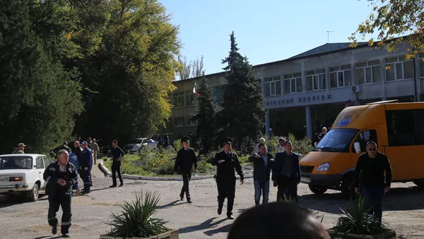 Centro de formación profesional de la ciudad rusa de Kerch donde se produjo una explosión