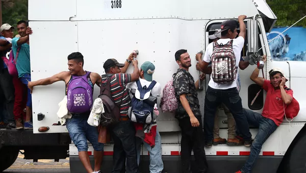 Migrantes hondureños
