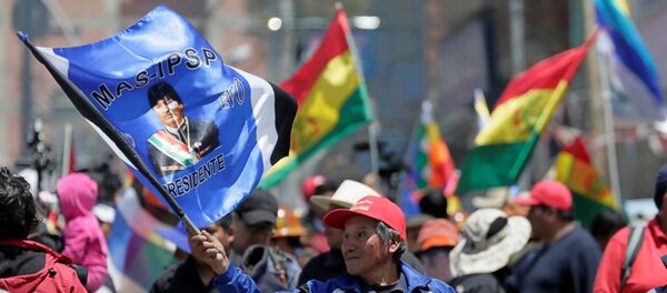 Partidarios de Evo Morales en Bolivia - Sputnik Mundo