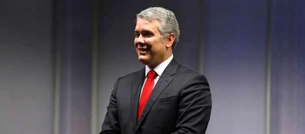 Iván Duque, presidente de Colombia - Sputnik Mundo