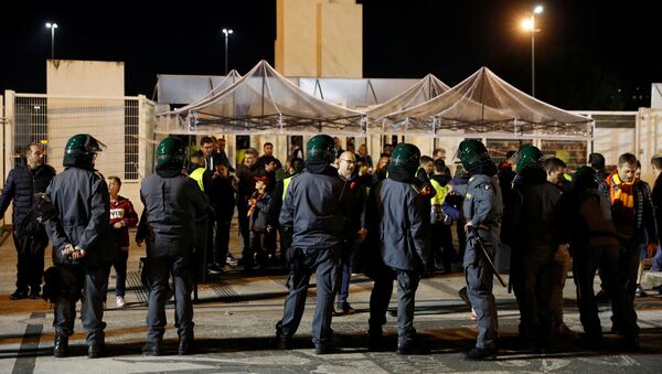 Las fuerzas del orden cerca del Estadio Olímpico en Roma - Sputnik Mundo