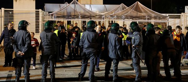 Las fuerzas del orden cerca del Estadio Olímpico en Roma - Sputnik Mundo