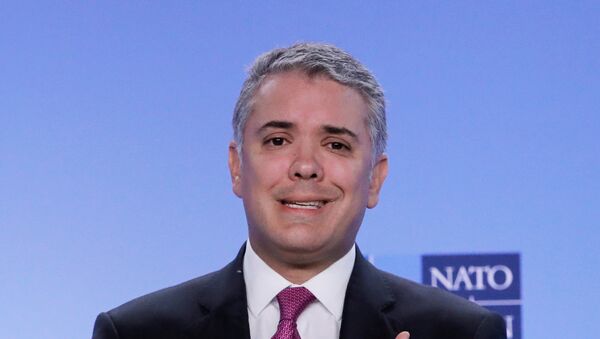 Iván Duque, presidente de Colombia - Sputnik Mundo