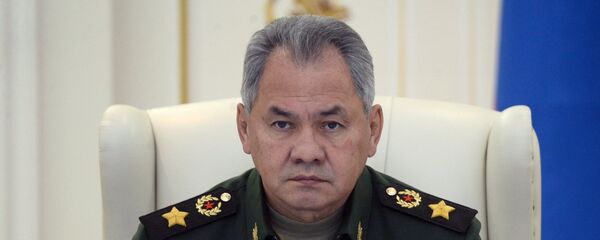 Serguéi Shoigú, ministro de Defensa ruso, en una reunión de los departamentos castrenses de Rusia y Bielorrusia - Sputnik Mundo