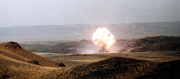 El último misil SS-23 de la Unión Soviética es destruido el 27 de octubre de 1989 en conformidad con el Tratado INF El último misil SS-23 de la Unión Soviética es destruido el 27 de octubre de 1989 en conformidad con el Tratado INF - Sputnik Mundo