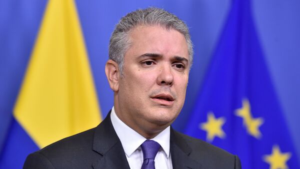 Iván Duque, presidente de Colombia - Sputnik Mundo