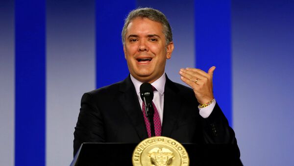 Iván Duque, presidente de Colombia - Sputnik Mundo