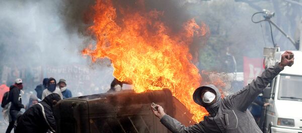 Protestas en el Congreso en Argentina - Sputnik Mundo