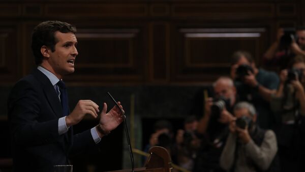 Pablo Casado, el presidente del PP Pablo Casado, el presidente del PP - Sputnik Mundo