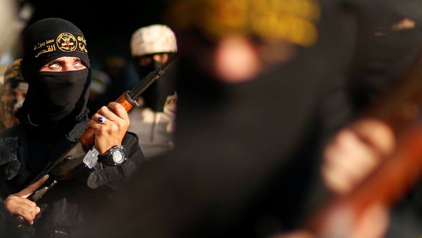 Milicianos del movimiento palestino Yihad Islámica Milicianos del movimiento palestino Yihad Islámica - Sputnik Mundo