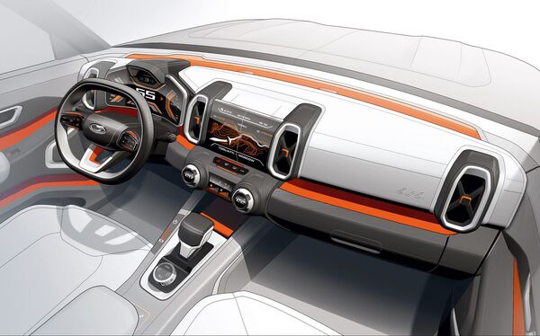 El interior del Lada 4x4 Vision - Sputnik Mundo