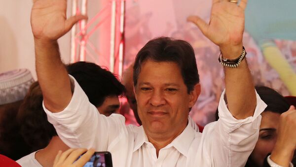 Fernando Haddad, candidato presidencial brasileño Fernando Haddad, candidato presidencial brasileño - Sputnik Mundo