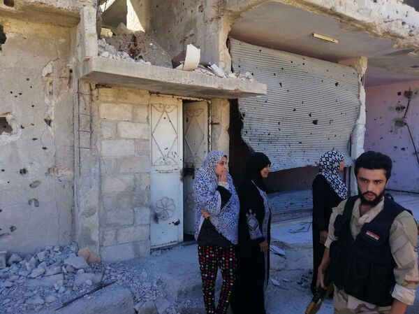 Refugiados en Deraa Refugiados en Deraa - Sputnik Mundo