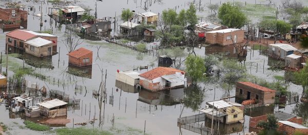 Inundación en las afueras de Asunción - Sputnik Mundo
