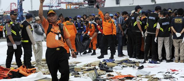 Los escombros del avión siniestrado de la compañía Lion Air - Sputnik Mundo