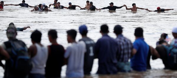Migrantes centroamericanos Migrantes centroamericanos - Sputnik Mundo