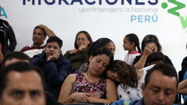 Migrantes venezolanos en Perú - Sputnik Mundo