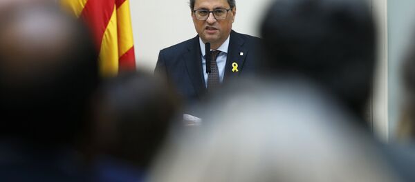 Quim Torra, el presidente de la Generalitat (Gobierno catalán) - Sputnik Mundo