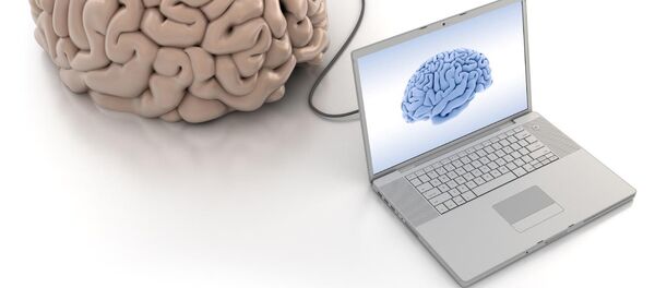 Un cerebro conectado a una computadora (ilustración) - Sputnik Mundo