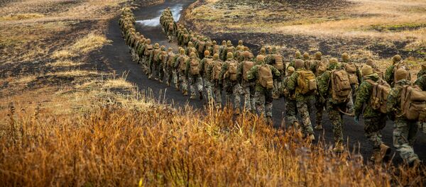 Cuerpo de marines de EEUU durante unas maniobras de la OTAN - Sputnik Mundo