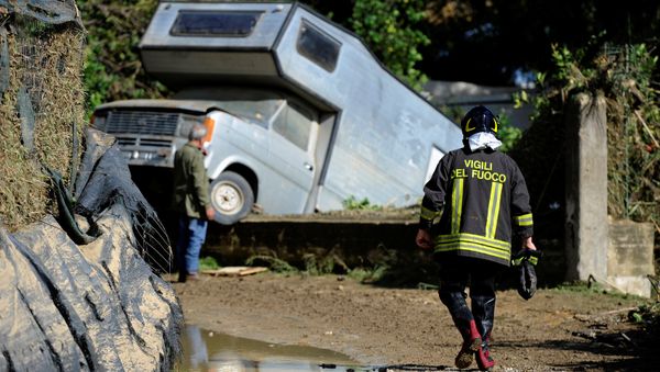 Situación en Sicilis tras fuertes lluvias Situación en Sicilis tras fuertes lluvias - Sputnik Mundo