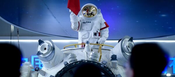 Maqueta del 'Palacio Celestial', la estación espacial habitable china, expuesta en Airshow China-2018 - Sputnik Mundo